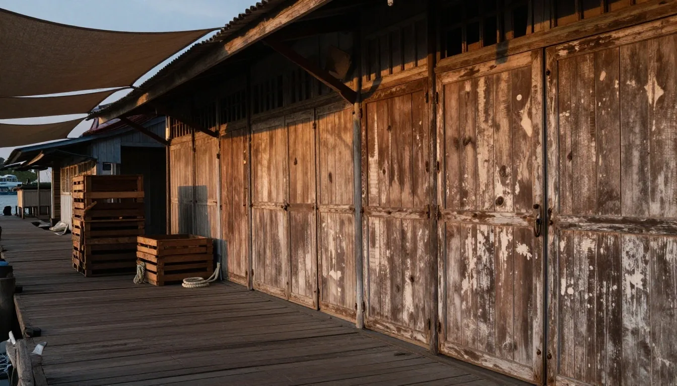 Warehouse lane in the Sawerigading district of Makassar where the Kuat Alami team is based